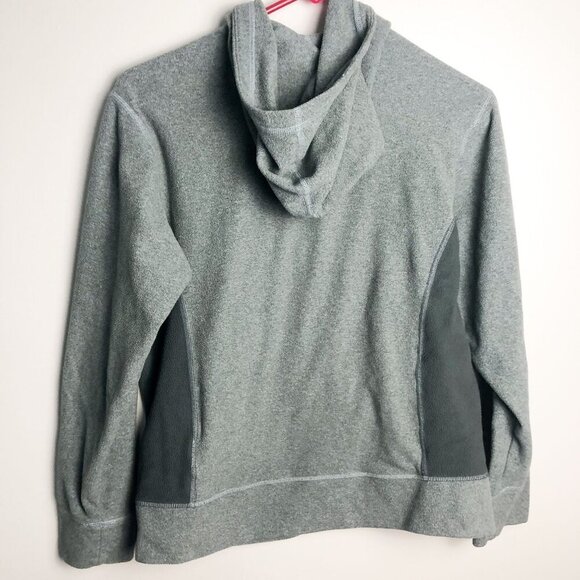 The North Face Gray Hooded Full Zip Fleece Jacket Boys Large - Picture 7 of 7
